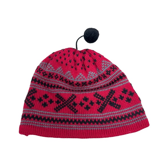 Obermeyer 100% wool Christmas women’s beanie - Picture 2 of 6